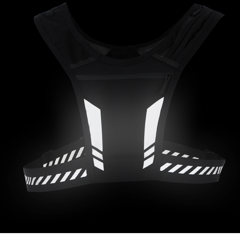 Outdoor Bags Reflective Running Backpack Universal Lightweight Sport Running Vest Mobile Phone Cards Bag For Jogging Fitness Male Female Vest 230727