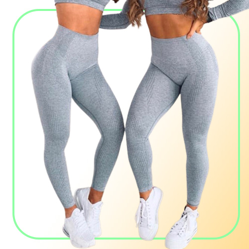 Yoga Outfits High Waist Seamless Leggings Push Up Leggins Sport Women Fitness Running Energy Elastic Trousers Gym Girl Tights YJ00