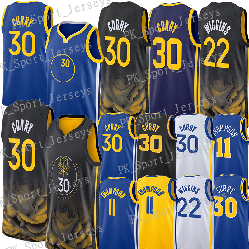 Stephen Curry Klay Thompson Basketball Jerseys Chris Paul Draymond Green Andrew Wiggins Jonathan Kuminga 2023 City Shirt Edition Blue Black 30 11 23 3 22 jersey