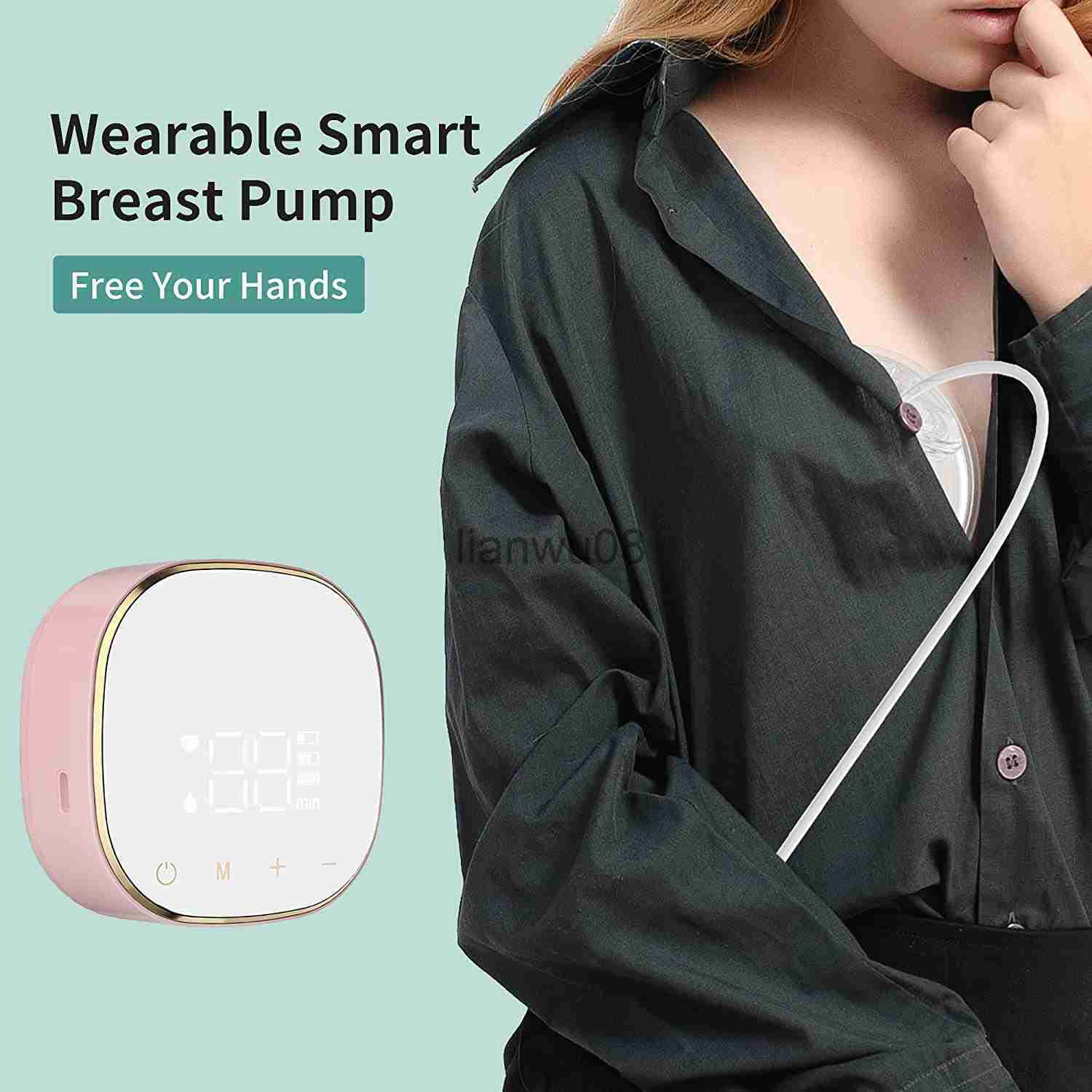 Breastpumps Double Electric Breast Pump Charged Easy Carry Outdoors Milk Pump Wearable HandsFree Portable Milk Extractor Bpa Free x0726