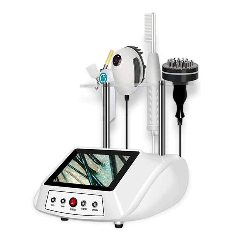 Multifunctional Scalp Care Device Instrument Analyzer Spray Hair Regrowth Machine with High Frequency for Beauty Salon