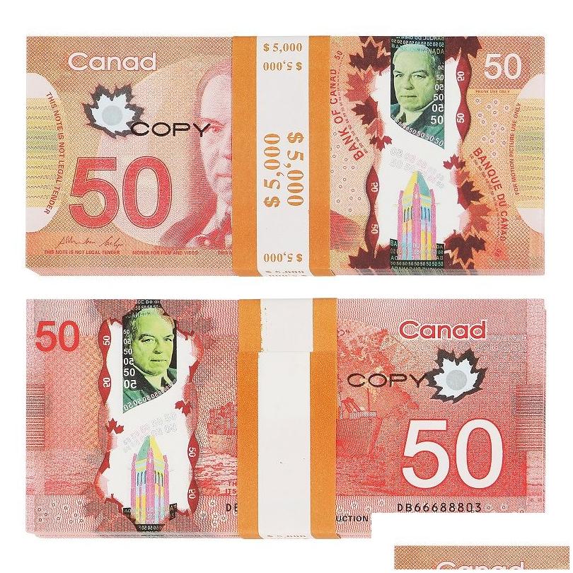 Novelty Games Wholesale High Quality Prop Game Australian Dollar 5/10/20/50/100 Aud Banknotes Paper Copy Fake Money Movie Props Drop 193