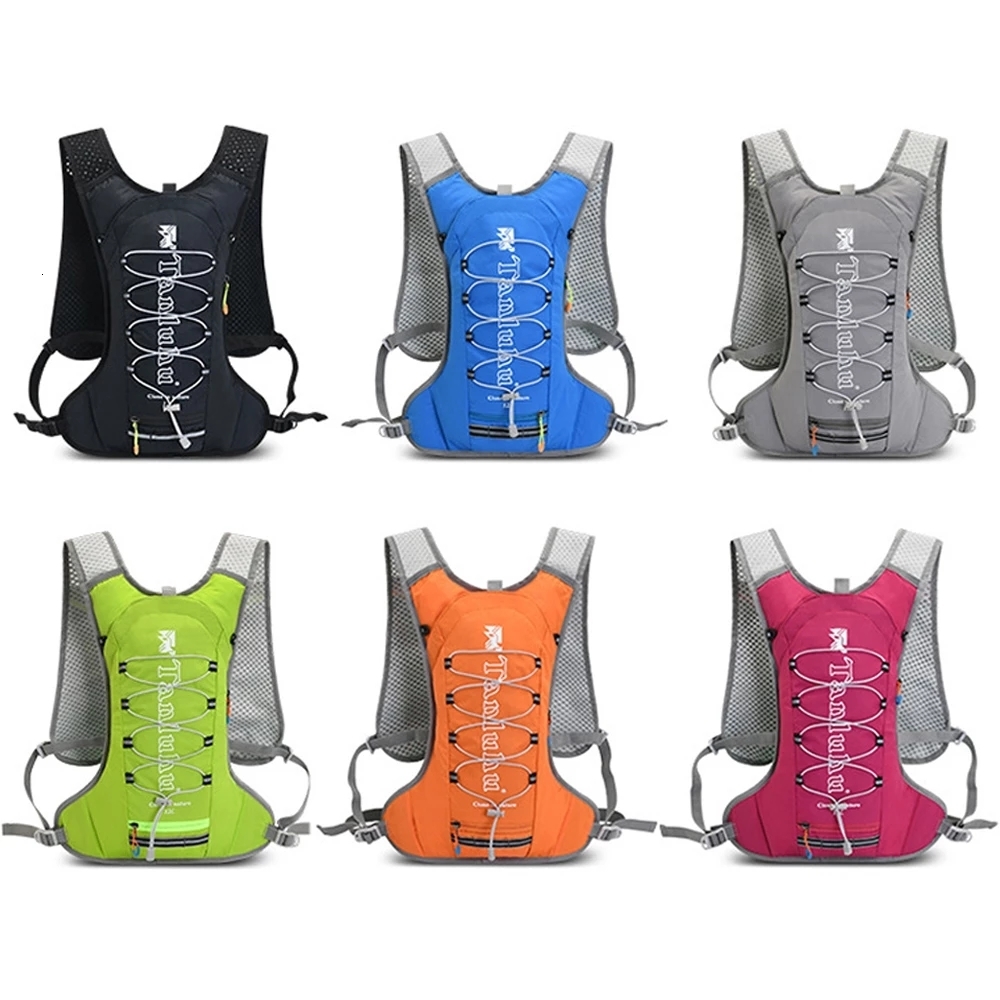 Outdoor Bags Hydration Running Vest Backpack 10L Ultra Trail Running Vest Pack Marathon Running Rucksack Bag 500ml Soft Flask 230727