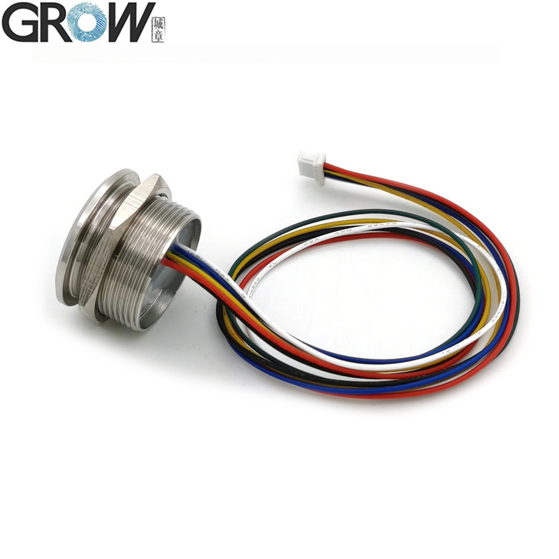 GROW R503-M22 Round RGB Ring Indicator LED Control DC3.3V 200 Capacity MX1.0-6pin Capacitive Fingerprint Module Sensor Scanner