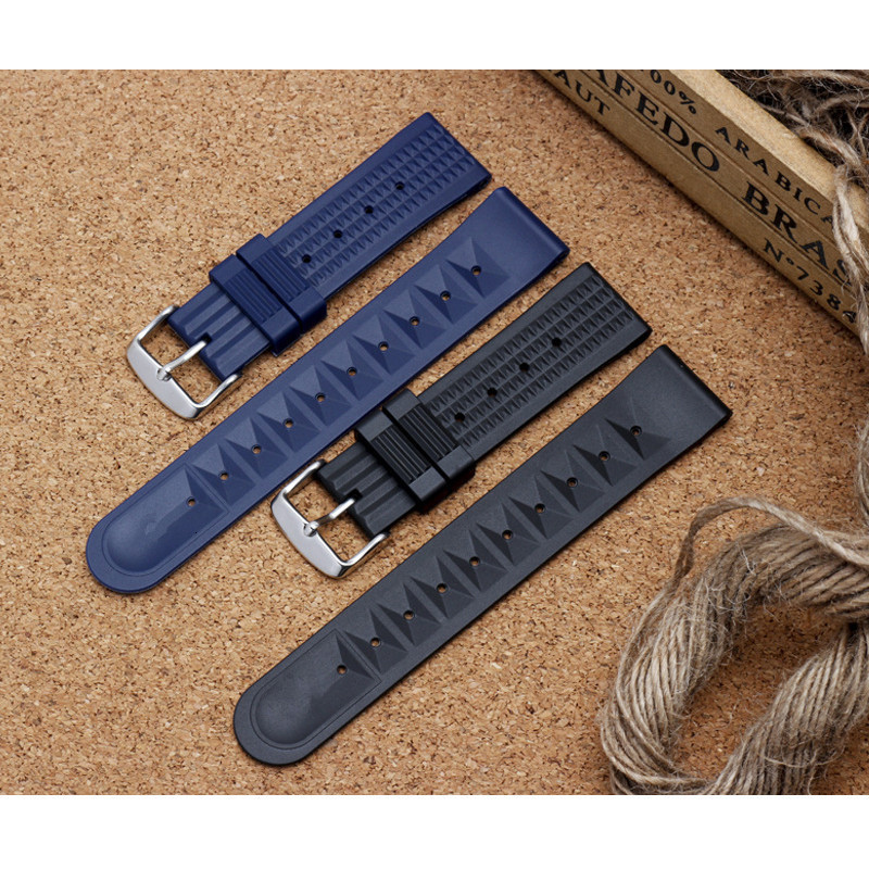 Watch Bands For Sharkey MM300 SBDX001/012/01 6105 SOFT Rubber Waffle Watch Band 20MM 22MM DIY Replace 230728