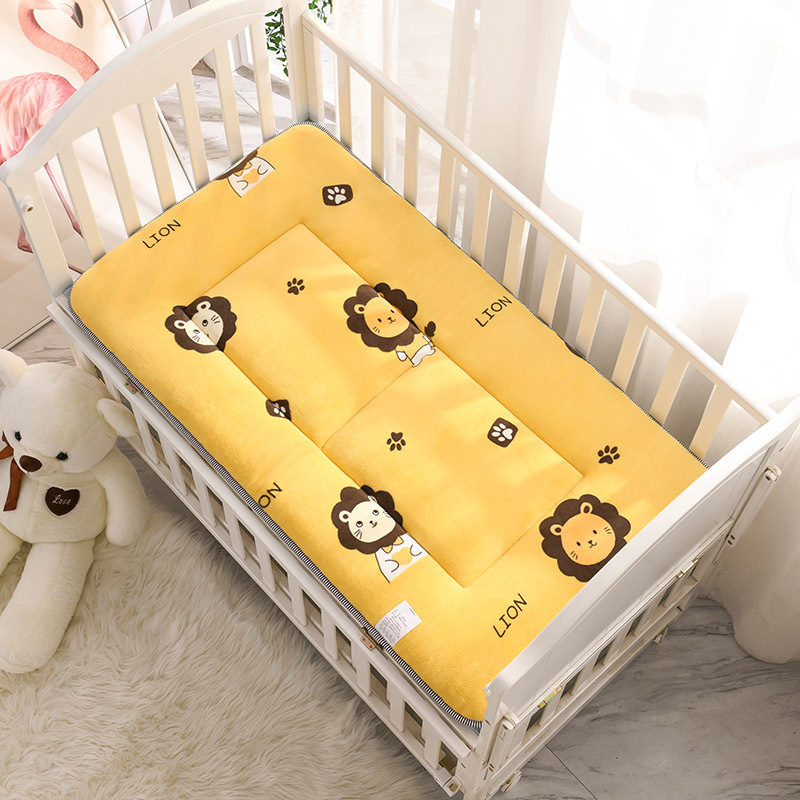Mats Baby Crib Bedding Set 120x60cm Toddler Bed Mattress Pad Fleece Breathable Boys Girls Cartoon Room Cute Floor Play Mat 230727