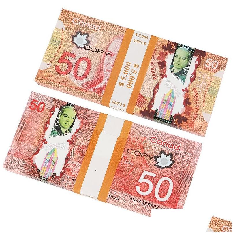 Novelty Games Wholesale High Quality Prop Game Australian Dollar 5/10/20/50/100 Aud Banknotes Paper Copy Fake Money Movie Props Drop 193