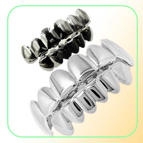 Grillz Teeth Set High Quality Mens Hip Hop Jewelry Real Gold Plated Grills