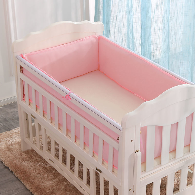 Mats 30x250cm Baby 3D Bed Surround Summer Breathable Net Crib Anti collision Long Bumper Splicing Children Bedding 230727