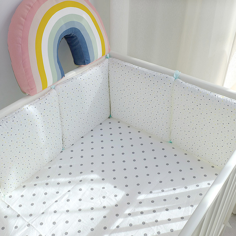 Bed Rails 6pcs 30x30cm Baby Bumpers In The Crib Kids Cot Nursery for Cartoon Bumper Boy Girl Bedding Infant Protector Furniture 230727