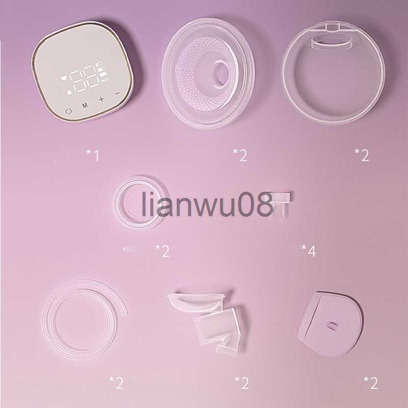 Breastpumps Double Electric Breast Pump Charged Easy Carry Outdoors Milk Pump Wearable HandsFree Portable Milk Extractor Bpa Free x0726