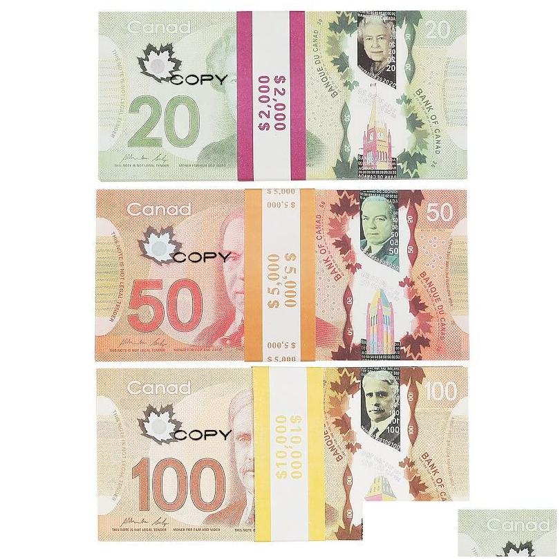 Novelty Games Wholesale High Quality Prop Game Australian Dollar 5/10/20/50/100 Aud Banknotes Paper Copy Fake Money Movie Props Drop 193