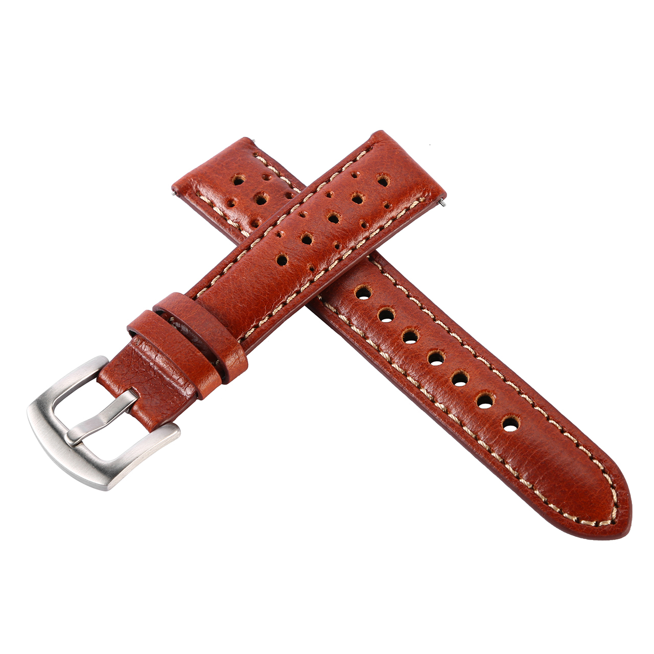 Watch Bands Handmade Cowhide Breathable Watch Band 18 19 20 22mm Men Women 4 Colors Oil Wax Genuine Leather Strap Watchband Accessories 230728