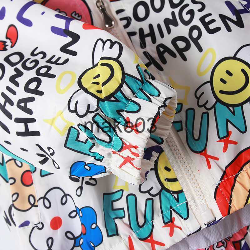 Jackets Little maven 2022 Baby Girls Jacket Coat Spring and Autumn Outwear Casual Clothes Alphabet for Kids Lovely Hoodie 27 year J230728