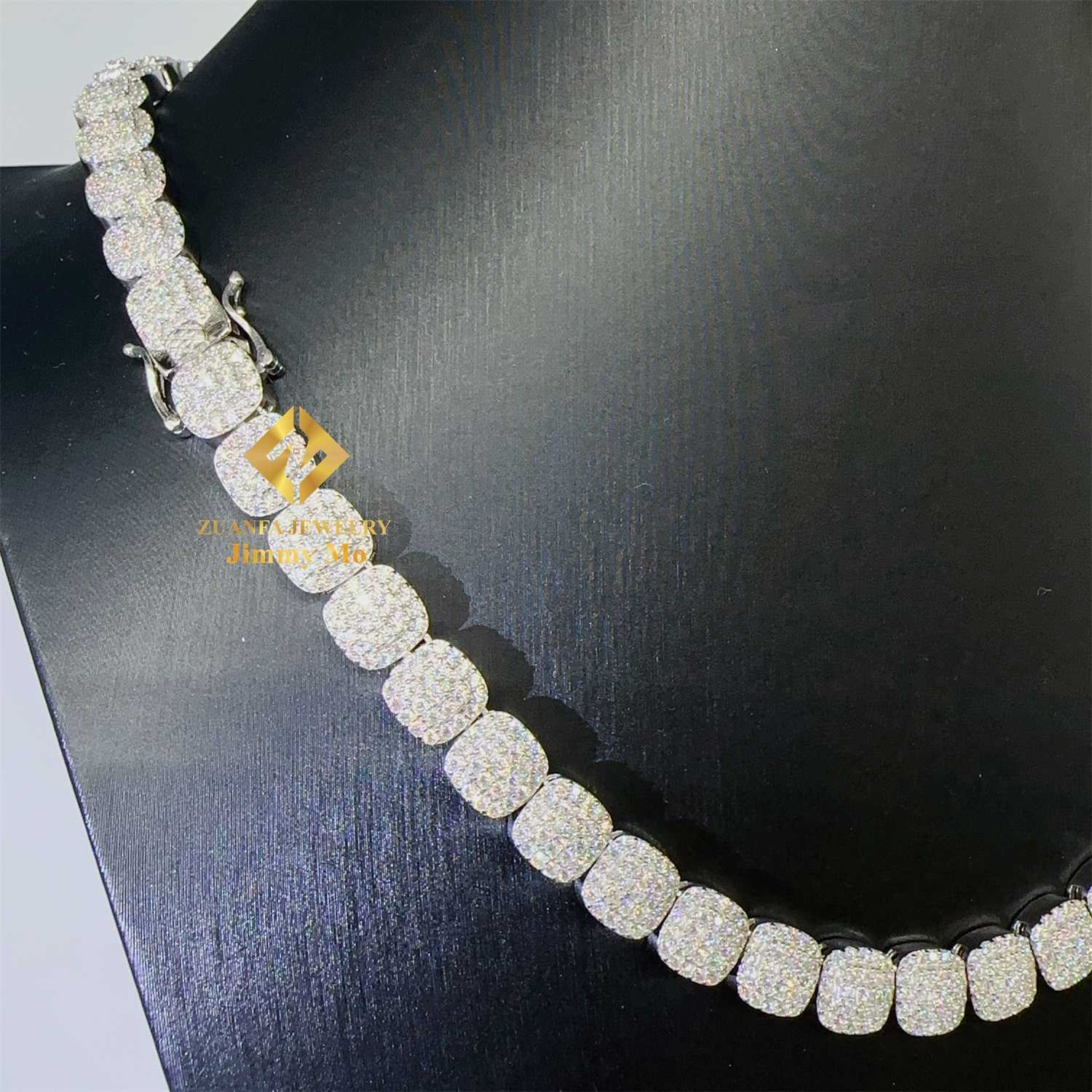 9mm Width Iced Out Man Jewelry Gra Certificates Pass Diamond Tester Vvs1 Moissanite Cuban Chain Necklace