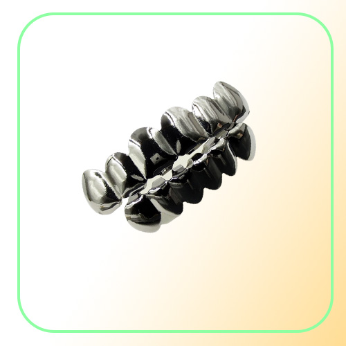 Grillz Teeth Set High Quality Mens Hip Hop Jewelry Real Gold Plated Grills