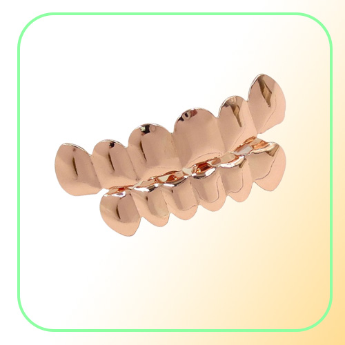 Grillz Teeth Set High Quality Mens Hip Hop Jewelry Real Gold Plated Grills