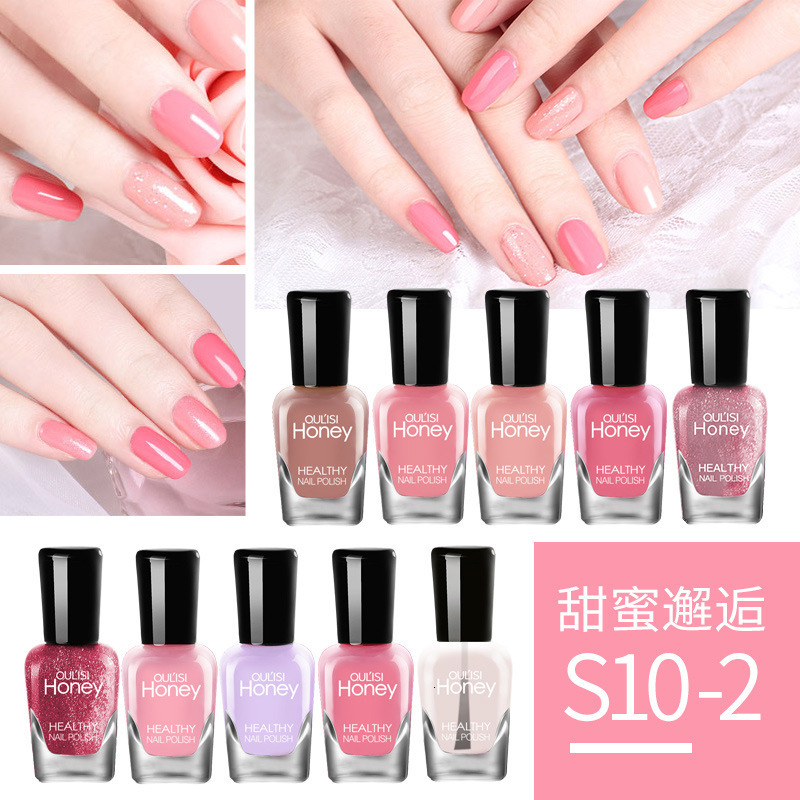 Nail Polish 5ml*10 Bottles Set Nail Polish Quick-drying Peelable and Tearable Water-based Beginner Nail Polish No Need LED Lamp Long Lasting 230729