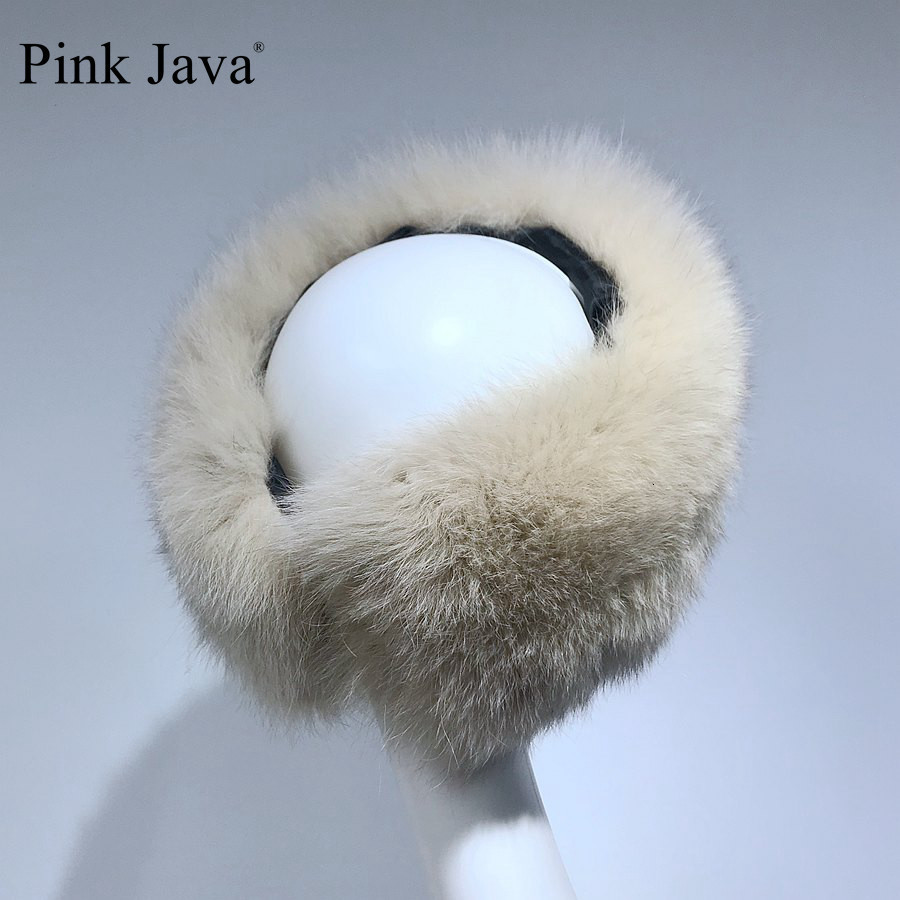Headwear Hair Accessories Pink Java 20019 real fur headband women winter fashion headwear 230729