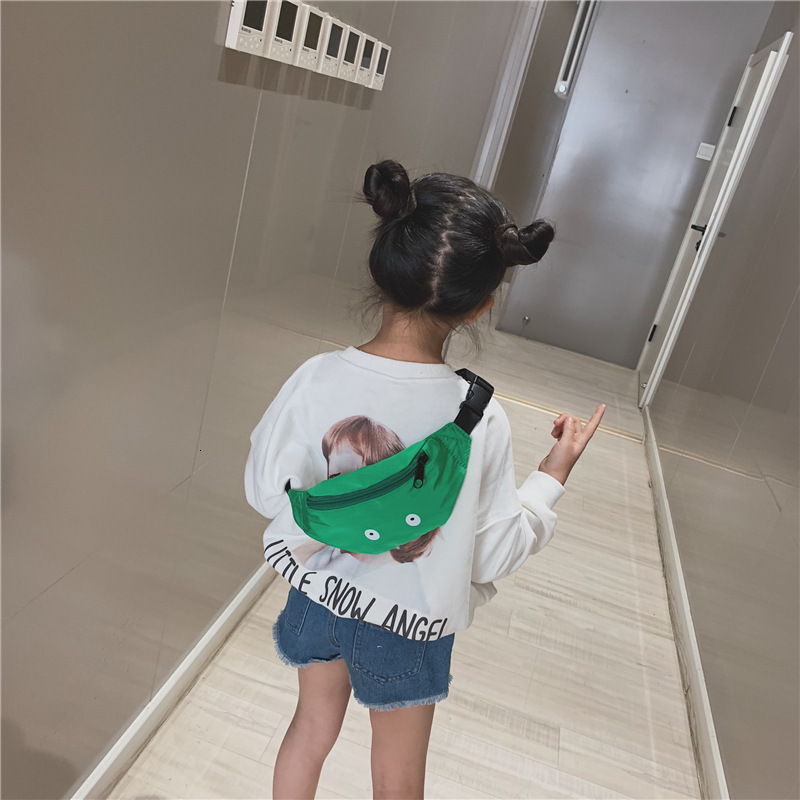 Backpacks Kids Waist Pack Waist Bag Cute Eyes Chest Bag Boy Girl Adjustable Fanny Childrens Shoulder Belt Bags Travel Phone Pouch 230729