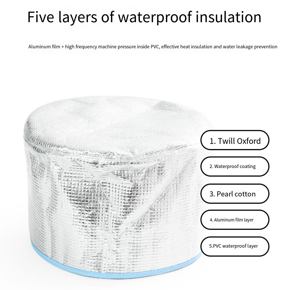 Foot Care Spa Outdoor Soaking Bag Camping Hiking Traveling Folding 5layer Feet Bath Bucket Bodycare Accessories Blue Large 230729