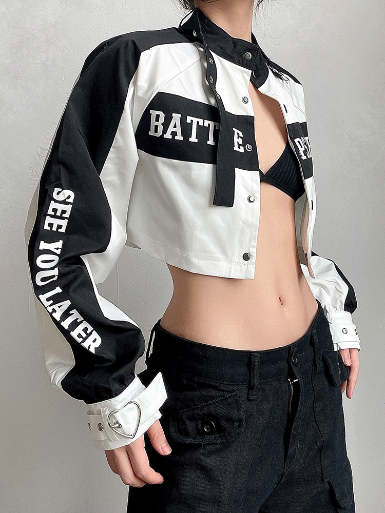 Womens Jackets Y2K Cropped Jackets Women Punk Moto Biker Style Coats Female Sexy Spicy Girl Jacket Streetwear Ladies Stylish Chic Outerwears 230729