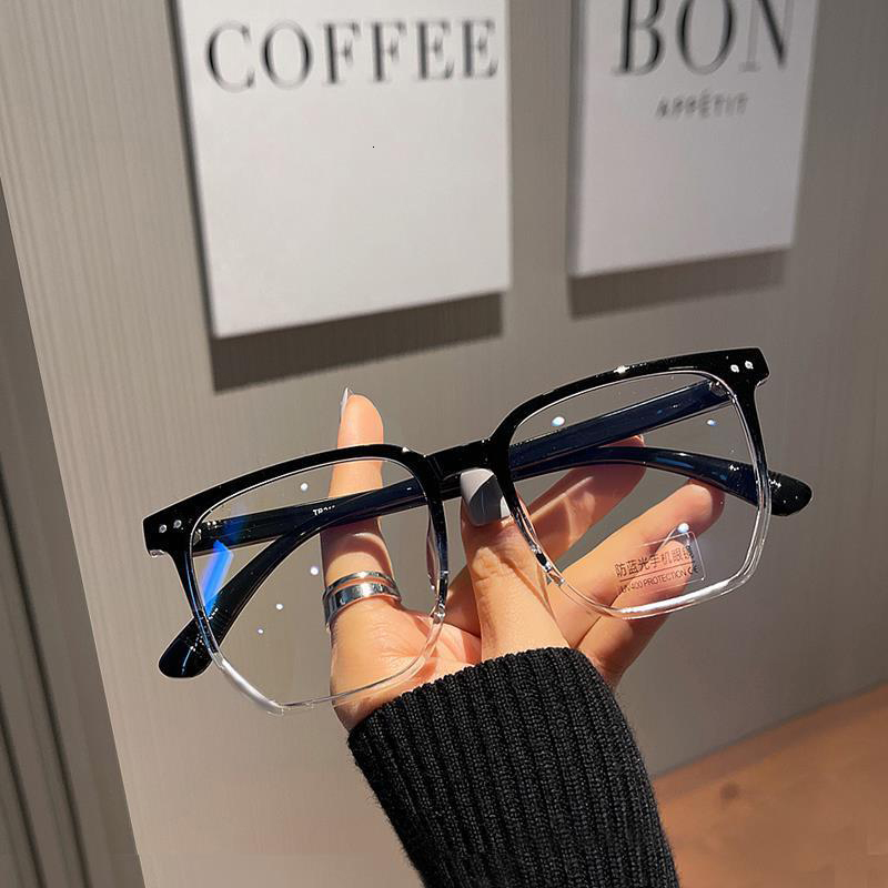 Sunglasses Frames ZUEE Round Eyewear Transparent Computer Glasses Frame Women Men Anti Blue Light Blocking Optical Spectacle Eyeglass 230729