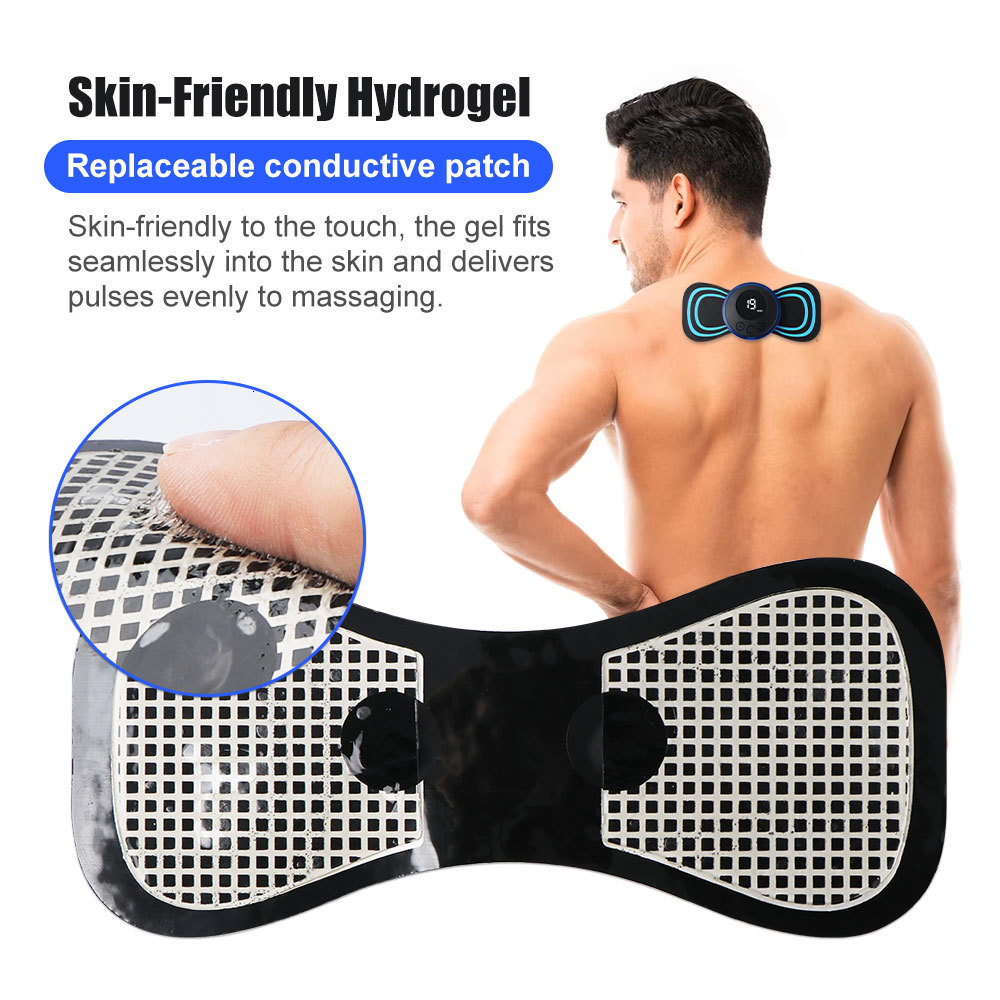 Other Massage Items LCD Display EMS Neck Stretcher Electric Massager 8 Mode Cervical Patch Pulse Muscle Stimulator Portable Relief Pain Tool 230729
