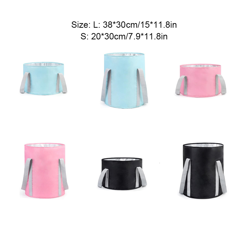 Foot Care Spa Outdoor Soaking Bag Camping Hiking Traveling Folding 5layer Feet Bath Bucket Bodycare Accessories Blue Large 230729