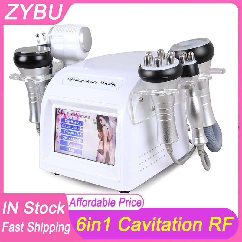 6in1 40K Weight Fat Loss Beauty Device Anti-wrinkle Body Massage Cavitation Machine RF Fat Burning Body Shaping Lipo Suction Vacuum Slimming Instrumen