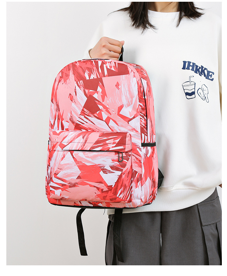 School Bags Graffiti Schoolbags Girls Satchel Casual Red Printed Daypack Students Book School Bags Boys Teenage Light Back Bag Zip Up 230728
