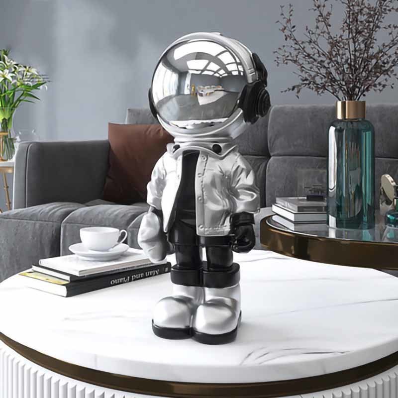 Decorative Objects Figurines Creative Resin Cartoon Astronaut Statues Home Decoration Desktop Decor Sculpture Nordic Indoor Christmas Ornaments 230728