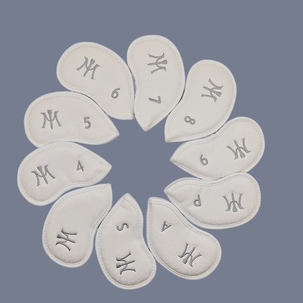 Other Golf Products M Golf Iron Covers 10PCS SET Black White Honeycomb 3D Durable Material Quality Workmanship Golf Club Headcovers 230728