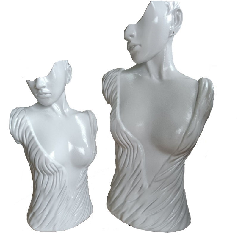 Jewelry Stand Fashion Mannequin Resin Necklace Pendant Earrings Jewelry Display Stand Holder Bangle Watch Jewelry Storage 230728