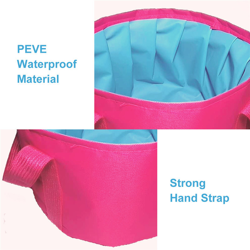 Foot Care 1225L Foldable Tub Portable Bath Bag Wash Basin Water Bucket Large Capacity Feet Massage Washing For Outdoor Travel 230729