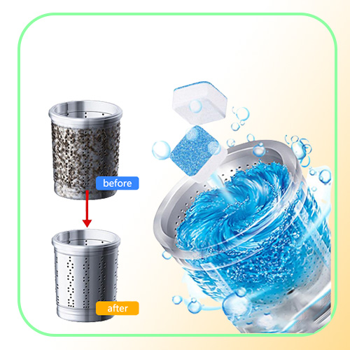 Washing Machine Tank Cleaner Effervescent Tablets Descaler Multifunctional Washer Deep Laundry Solid Clean Remover2838552
