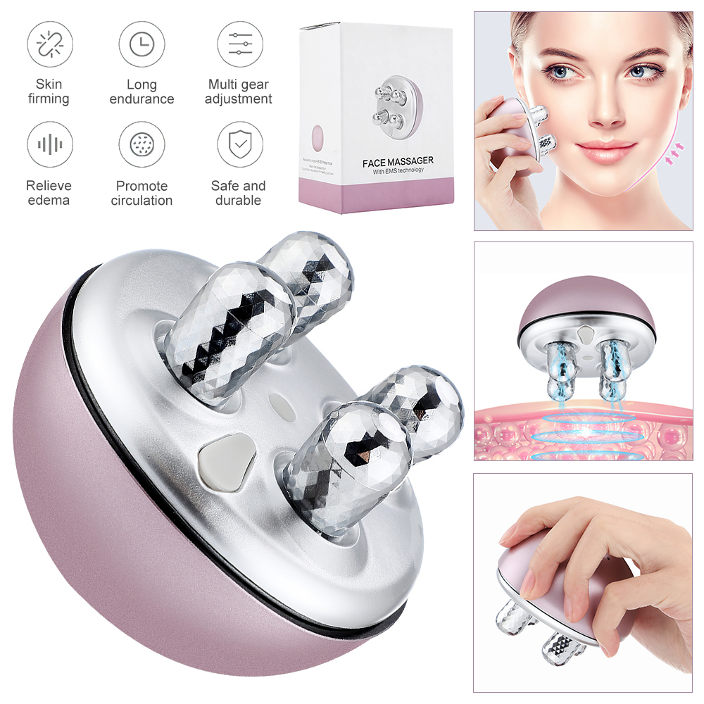 Other Massage Items EMS Rechargeable Roller Face Lift Massager Micro Current Tighten Wrinkle Removal MultiFunctional Relaxation Treatments 230729