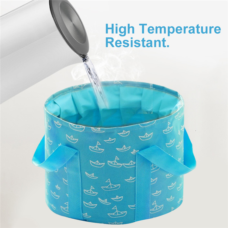 Foot Care 1225L Foldable Tub Portable Bath Bag Wash Basin Water Bucket Large Capacity Feet Massage Washing For Outdoor Travel 230729