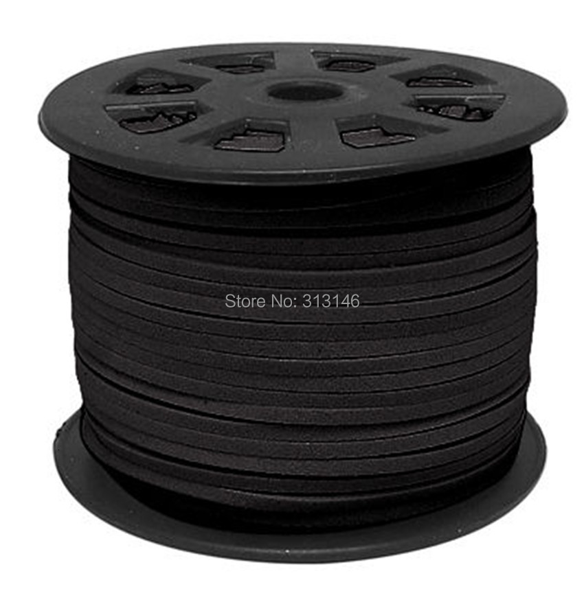 Chains m 90 Meters Macrame Braided Faux Suede Cord Leather Lace DIY Handmade Beading Bracelet Jewelry Making Flat Thread String Rope 230728