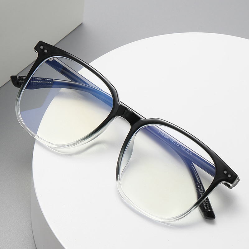 Sunglasses Frames ZUEE Round Eyewear Transparent Computer Glasses Frame Women Men Anti Blue Light Blocking Optical Spectacle Eyeglass 230729