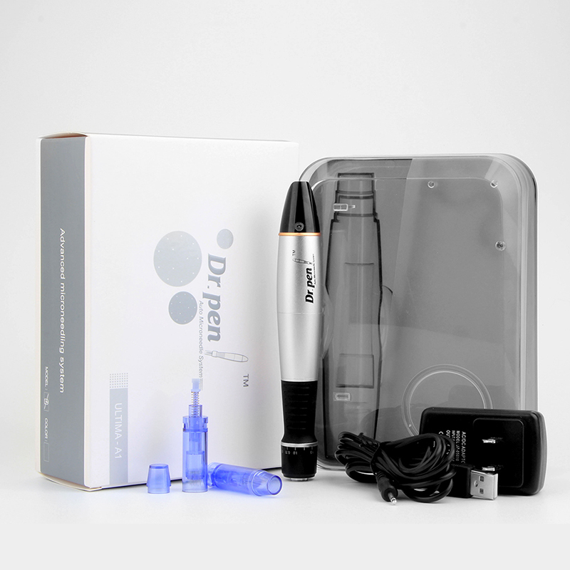 Wired A1-C dr.pen 6 Speed Derma Pen Electic Auto Micro Needle Dermapen Dermastamp 3.0mm Meso Therapy 12 Needles Pen With Replaceable Cartridge