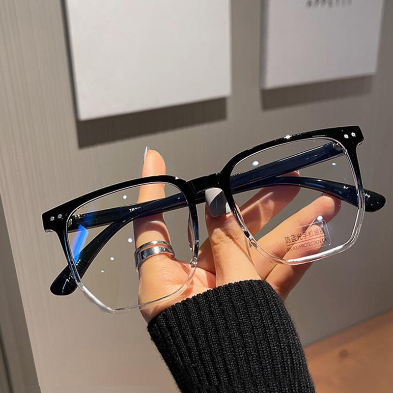 Sunglasses Frames ZUEE Round Eyewear Transparent Computer Glasses Frame Women Men Anti Blue Light Blocking Optical Spectacle Eyeglass 230729