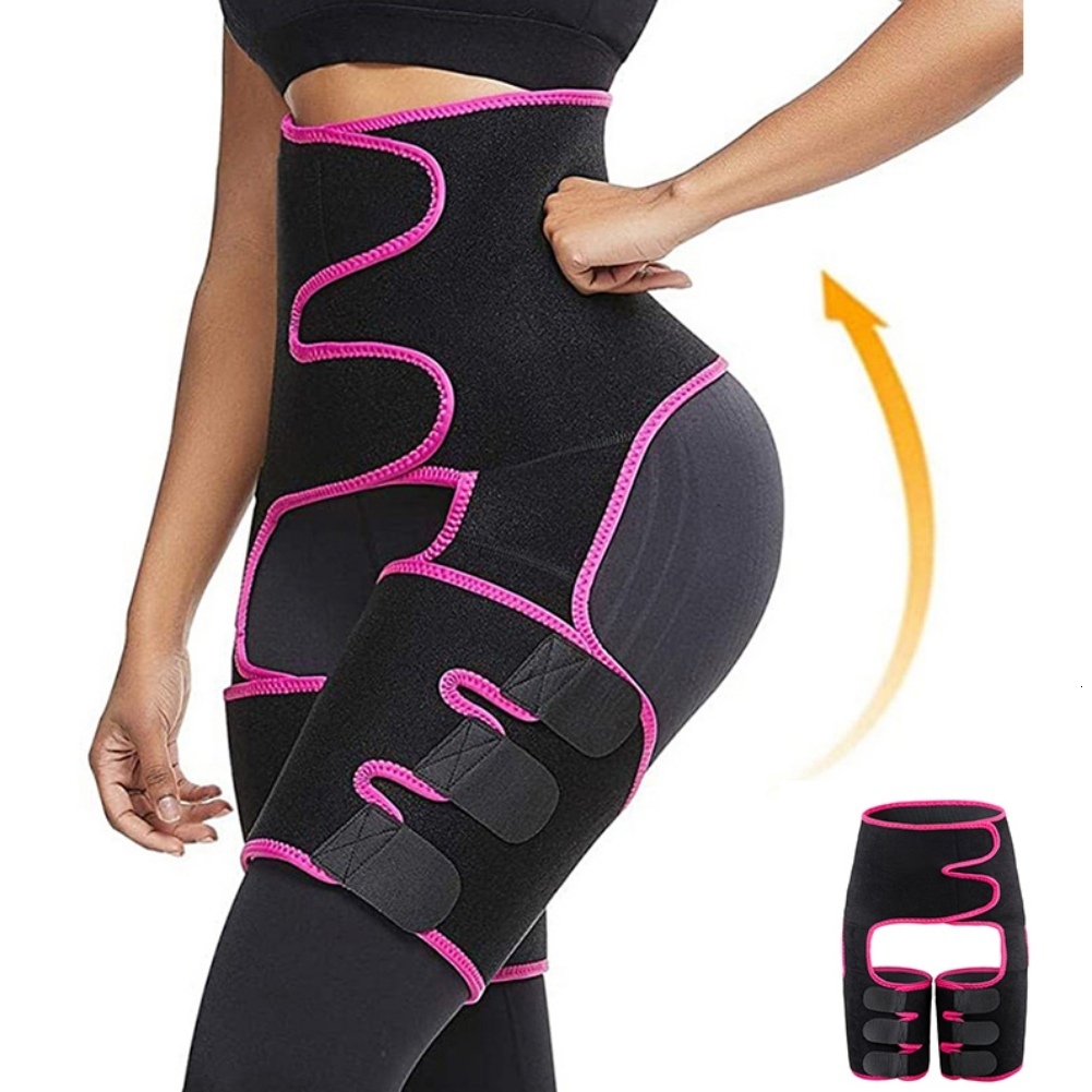 Waist Tummy Shaper Women Sweat Slim Trimmer Thigh Double Strap Butt Lifter Tummy Shapers Waist Trainer Belt Leg Shapers DFERTY1 230728
