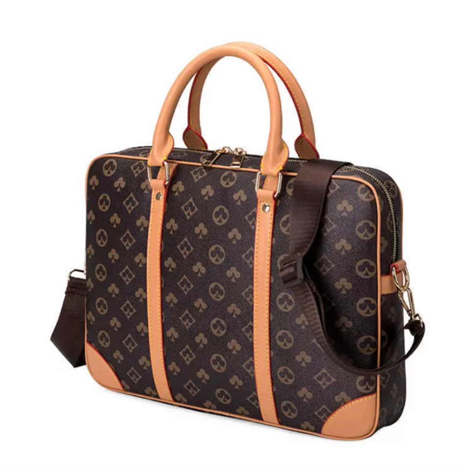 2024 Designer New Luxury Designer Handbag Fashion Business Men bag 14" Laptop Protable Multifunction Work Office Shoulder Messenger Bags