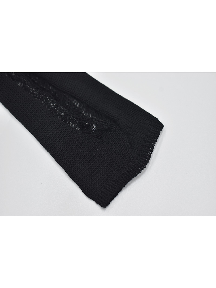 Women s T Shirt Spring Women Harajuku Y2k Ripped Crop Tops Long Sleeve Knitwear Pullovers Streetwear Gyaru Japanese Fashion Gothic Grunge 230729