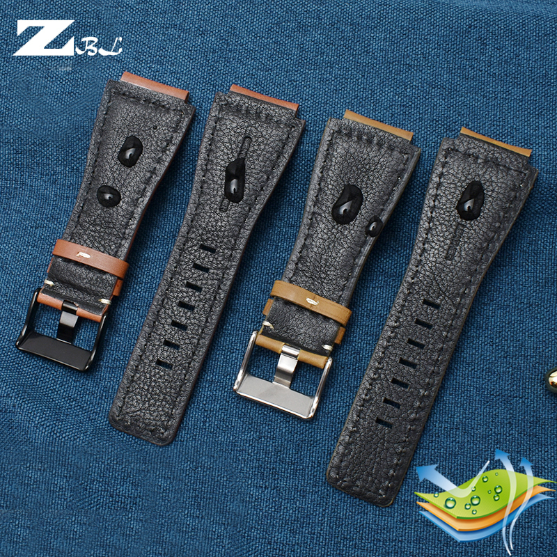 Watch Bands Genuine Leather Watchbands Men's wristband for Bell Ross B R BR-01 and BR-03 Strap High Quality Wrist Belt Bracelet Tool 230728