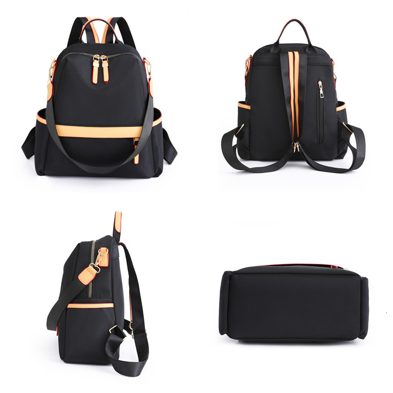 School Bags Women's Fashion Versatile Nylon Rucksacks Waterproof Female Simplicity Schoolbags Large-capacity Ladies Leisure Travel Backpacks 2307