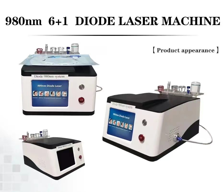 Europe 980 diode laser vascular/blood vessels/spider veins removal 650nm diode laser machine