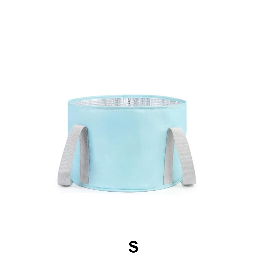 Foot Care Spa Outdoor Soaking Bag Camping Hiking Traveling Folding 5layer Feet Bath Bucket Bodycare Accessories Blue Large 230729