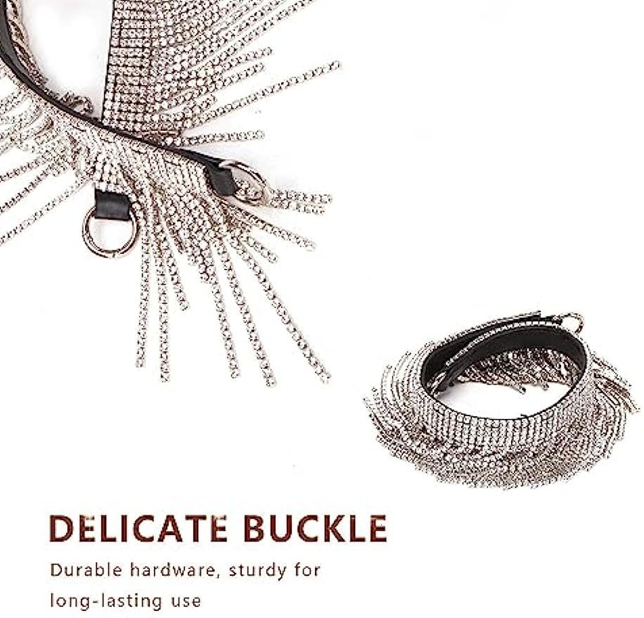 Bag Parts Accessories Fringe Purse Strap Bling Replacement Crossbody Sparkly Glitter Crystal for Messenger Tote Handbags 230729